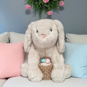 Pottery Barn Bonnie The Bunny Shaped Pillow 13" NWT Easter Rabbit Spring Holiday
